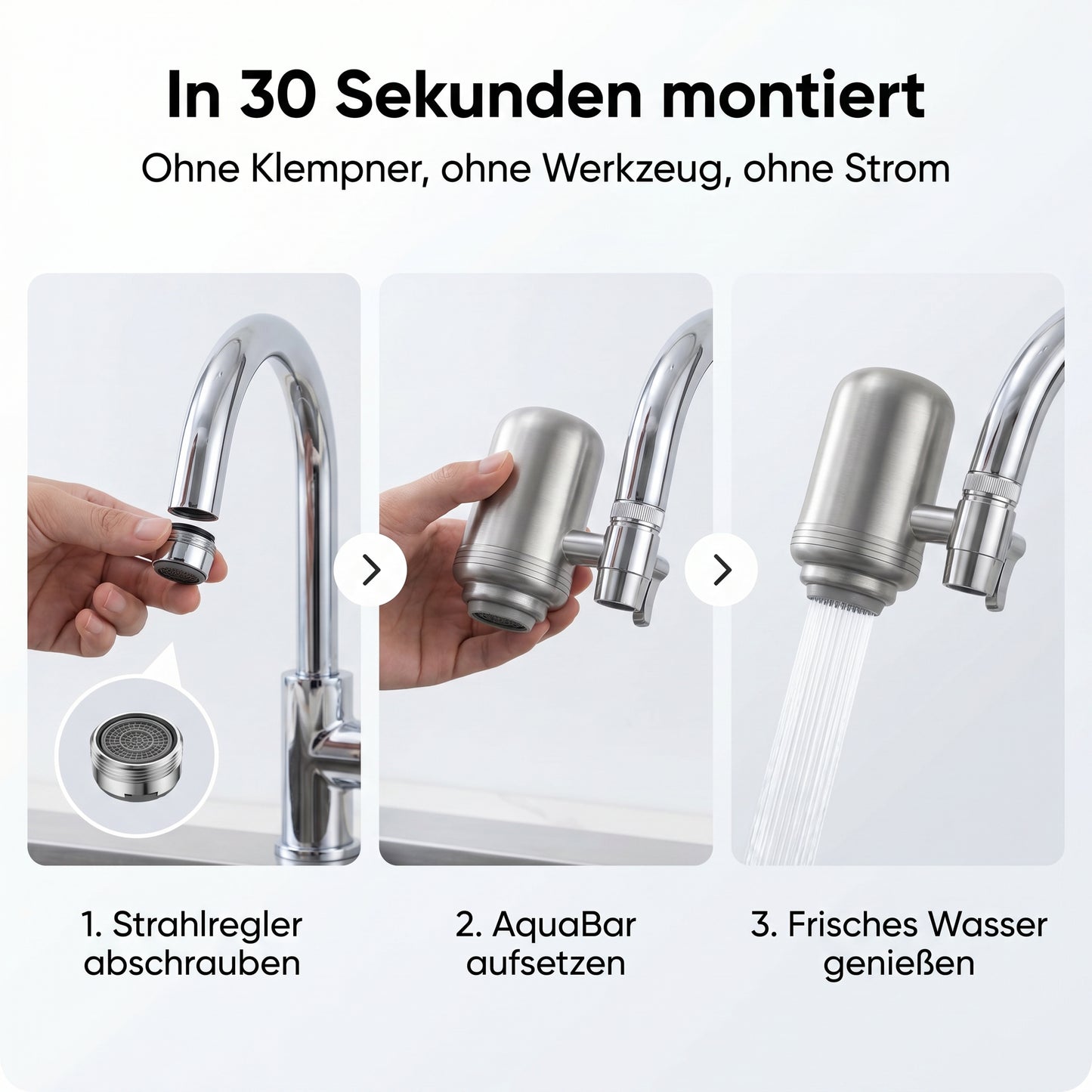 AquaBar – Frisches Wasser direkt aus dem Hahn, ohne Chlorgeschmack