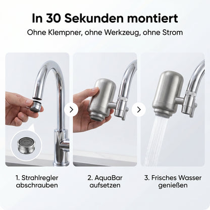 AquaBar – Frisches Wasser direkt aus dem Hahn, ohne Chlorgeschmack