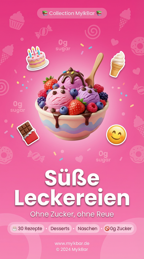 MylkBar® Süße Leckereien: 30 Rezepte für Desserts ohne Reue – 0g Zucker (E-Book)