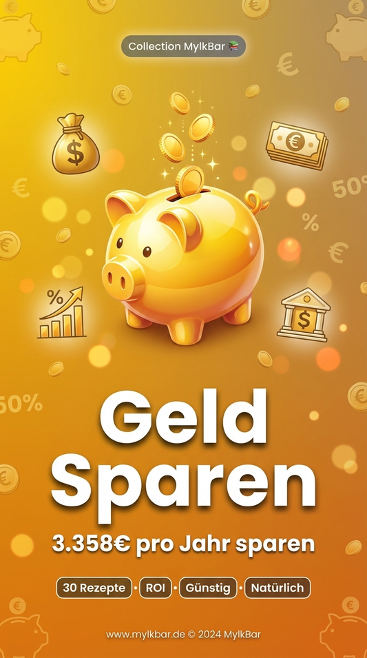 MylkBar® Geld Sparen Guide: Wie du bis zu 3.358 € pro Jahr sparst (E-Book)
